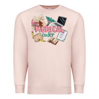 Pale Pink medical codler Premium Sweatshirt - MaliasSmallBusiness