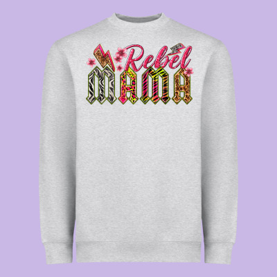 Rebel Mama Heavyweight Sweatshirt Designed By Texasbilliewilder