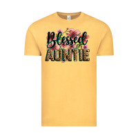 Vintage Mustard flowers blessed auntie Vintage Tee - Zillion Design Studio