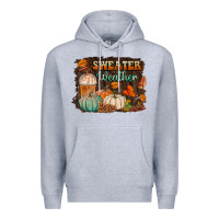 Heather Grey sweater weather Premium Hoodie - BundleAndBundleShop