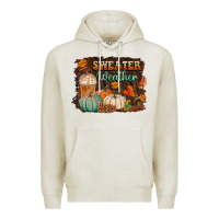 Oatmeal Heather sweater weather Premium Hoodie - BundleAndBundleShop