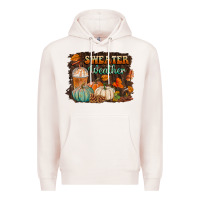 Pale Pink sweater weather Premium Hoodie - BundleAndBundleShop