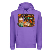 Purple sweater weather Premium Hoodie - BundleAndBundleShop