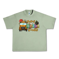 Oil Green Student Delivery Specialist Urban Heavy Tee - CowhideDigitalArt