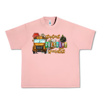 Salmon Student Delivery Specialist Urban Heavy Tee - CowhideDigitalArt