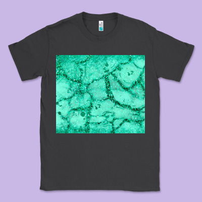 Green Glitter Classic Tee Designed By Jahusdesignshop