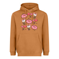 Meerkat valentines day doodles Heavyweight Hoodie - MaliasSmallBusiness