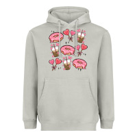 Moon Dust valentines day doodles Heavyweight Hoodie - MaliasSmallBusiness