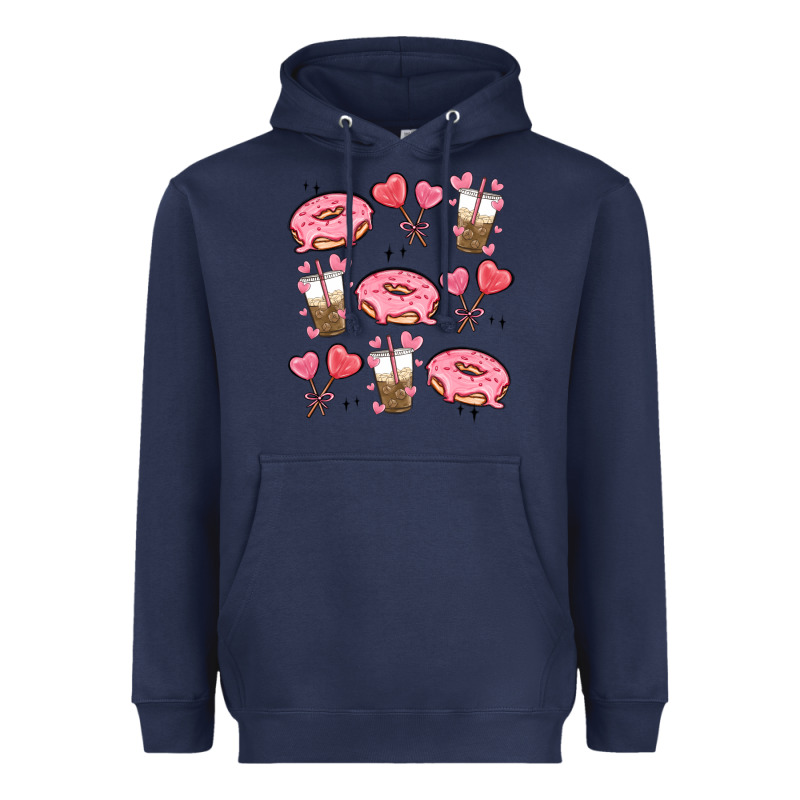 Valentines Day Doodles Heavyweight Hoodie by MaliasSmallBusiness | Teevron