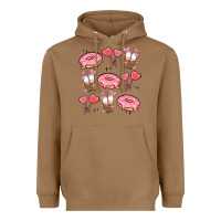 Toasted Coconut valentines day doodles Heavyweight Hoodie - MaliasSmallBusiness