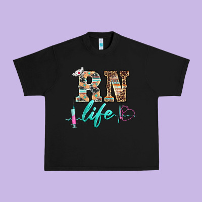 Western Nurse Rn  Life Urban Heavy Tee Designed By Barkaloodesign