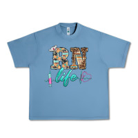 Pebble Blue western nurse rn  life Urban Heavy Tee - BarkalooDesign