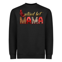 Black retired hot mama Heavyweight Sweatshirt - texasbilliewilder