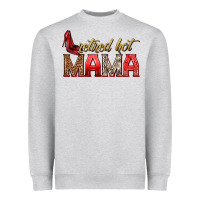 Heather Grey retired hot mama Heavyweight Sweatshirt - texasbilliewilder
