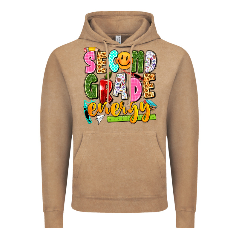 Second Grade Energy Vintage Hoodie by texasbilliewilder | Teevron