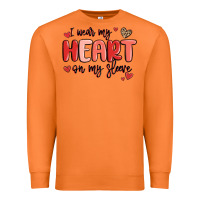 Carrot i wear my heart on my sleeve Premium Sweatshirt - MaliasSmallBusiness