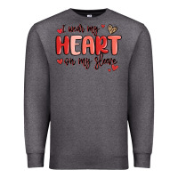 I Wear My Heart On My Sleeve Premium Sweatshirt | Teevron