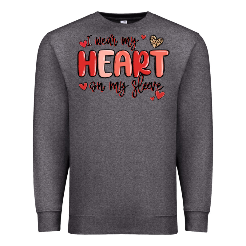 I Wear My Heart On My Sleeve Premium Sweatshirt by MaliasSmallBusiness | Teevron