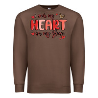 Chestnut i wear my heart on my sleeve Premium Sweatshirt - MaliasSmallBusiness