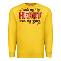 Lemon i wear my heart on my sleeve Premium Sweatshirt - MaliasSmallBusiness