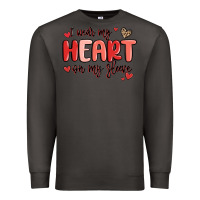 Smoke i wear my heart on my sleeve Premium Sweatshirt - MaliasSmallBusiness
