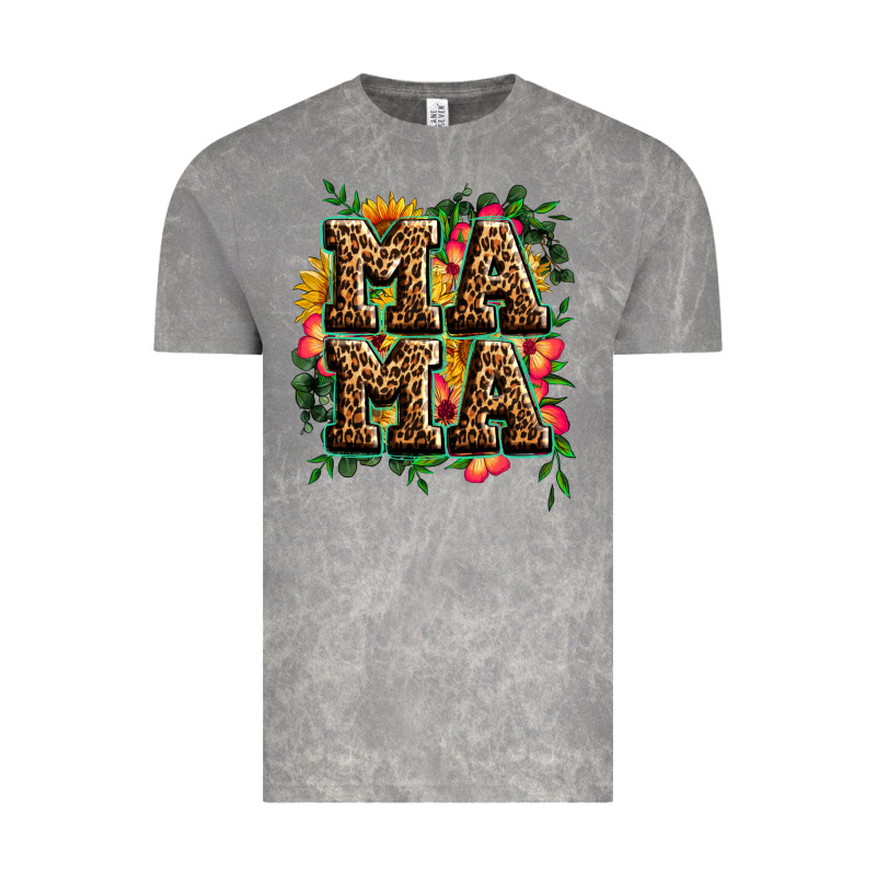 Floral Leopard Mama Vintage Tee by Zillion Design Studio | Teevron