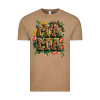 Vintage Coffee floral leopard mama Vintage Tee - Zillion Design Studio