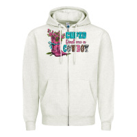 Oatmeal Heather velantines day cupid find me a cowboy Zipper Hoodie - AdoDesignShop