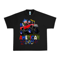 Black All American Boy 4th july Urban Heavy Tee - CowGirlArtShop
