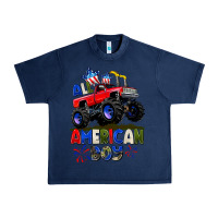 Navy All American Boy 4th july Urban Heavy Tee - CowGirlArtShop