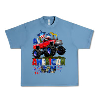 Pebble Blue All American Boy 4th july Urban Heavy Tee - CowGirlArtShop