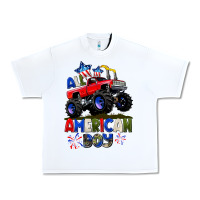 White All American Boy 4th july Urban Heavy Tee - CowGirlArtShop