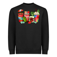Black strawberry coffee cups Heavyweight Sweatshirt - Zillion Design Studio