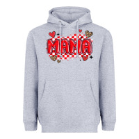 Heather Grey valentine mama Heavyweight Hoodie - MaliasSmallBusiness