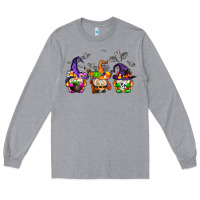 Heather Grey halloween gnomes Long Sleeve Tee - AdoDesignShop