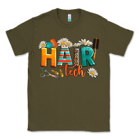 Army Green hair tech Classic Tee - AdoDesignShop