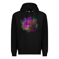 Black halloween spider web for patches Premium Hoodie - BundleAndBundleShop