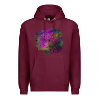 Burgundy halloween spider web for patches Premium Hoodie - BundleAndBundleShop