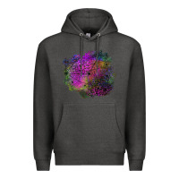 Charcoal Heather halloween spider web for patches Premium Hoodie - BundleAndBundleShop
