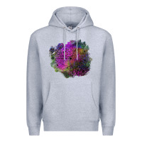 Heather Grey halloween spider web for patches Premium Hoodie - BundleAndBundleShop