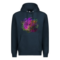 Navy halloween spider web for patches Premium Hoodie - BundleAndBundleShop