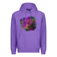 Purple halloween spider web for patches Premium Hoodie - BundleAndBundleShop