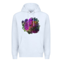 White halloween spider web for patches Premium Hoodie - BundleAndBundleShop