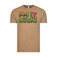 Feliz Navidad With Pattern Vintage Tee | Teevron