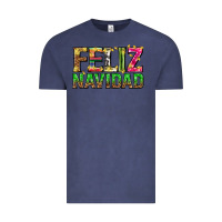 Vintage Denim feliz navidad with pattern Vintage Tee - texasbilliewilder