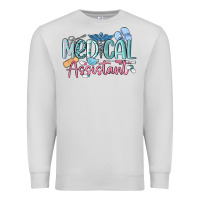 Dove Grey medical assistant nurse Premium Sweatshirt - MaliasSmallBusiness