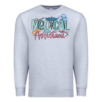 Heather Grey medical assistant nurse Premium Sweatshirt - MaliasSmallBusiness
