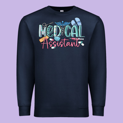 Medical Assistant Nurse Premium Sweatshirt Designed By Maliassmallbusiness