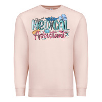 Pale Pink medical assistant nurse Premium Sweatshirt - MaliasSmallBusiness
