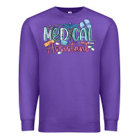 Purple medical assistant nurse Premium Sweatshirt - MaliasSmallBusiness
